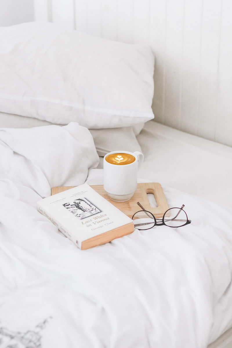 Calm morning routine with coffee and journal