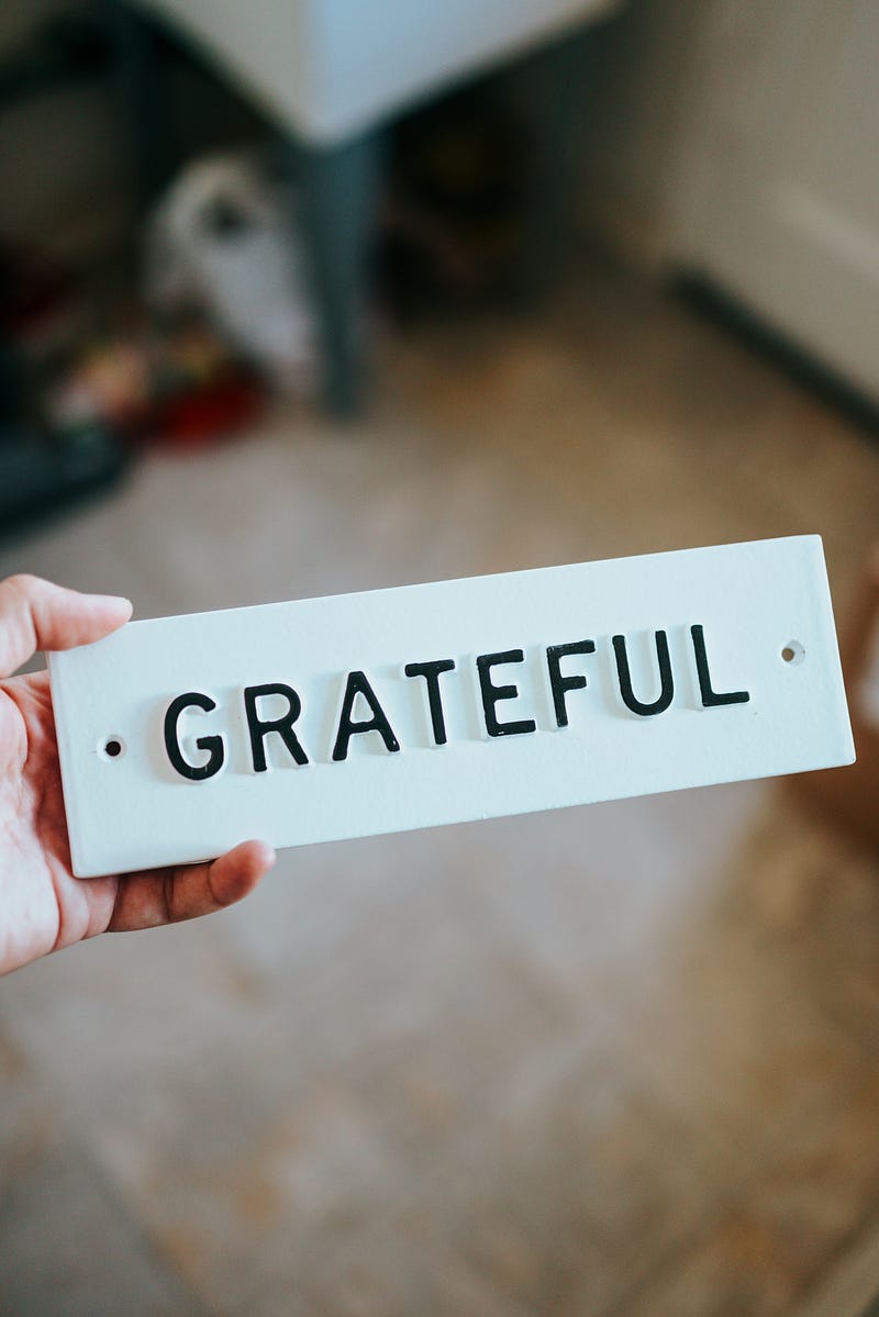 Reflective gratitude journaling