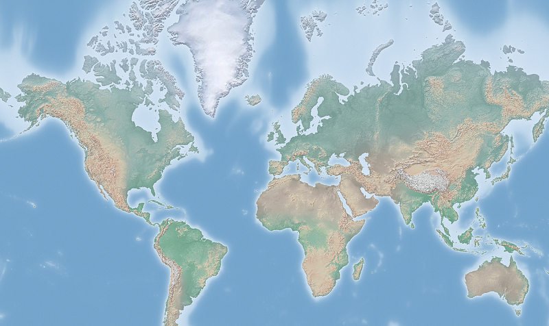 Raster data example using QGIS