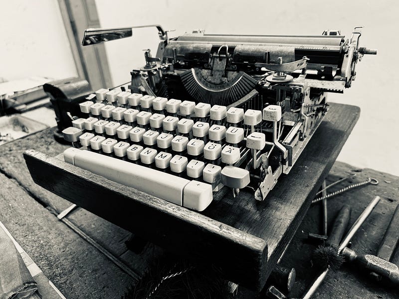 Royal typewriter from the 1940s