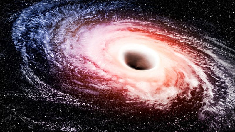 Visualization of black hole and space-time distortion