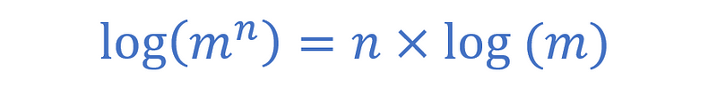 Logarithm property illustration