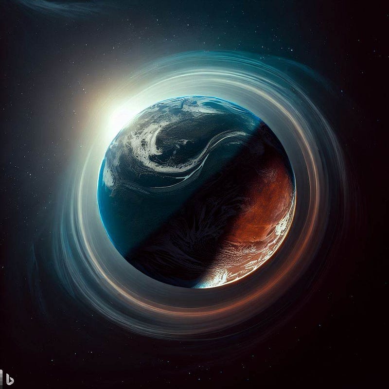 Flat Earth concept visualization