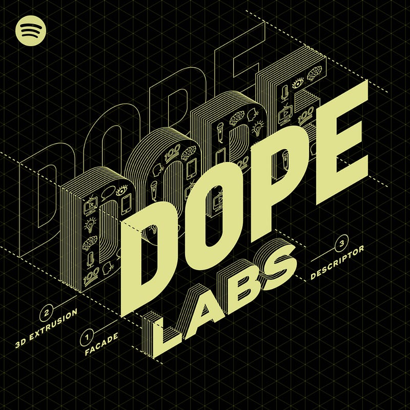 Engaging hosts of Dope Labs Podcast discussing retail trends.