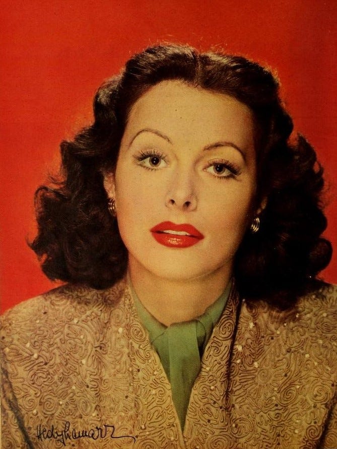 Hedy Lamarr, a Hollywood icon and tech innovator.