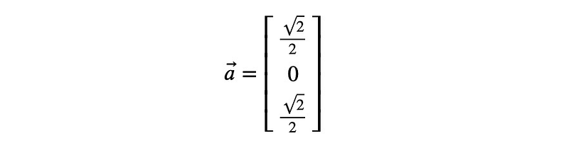 Initial vector representation