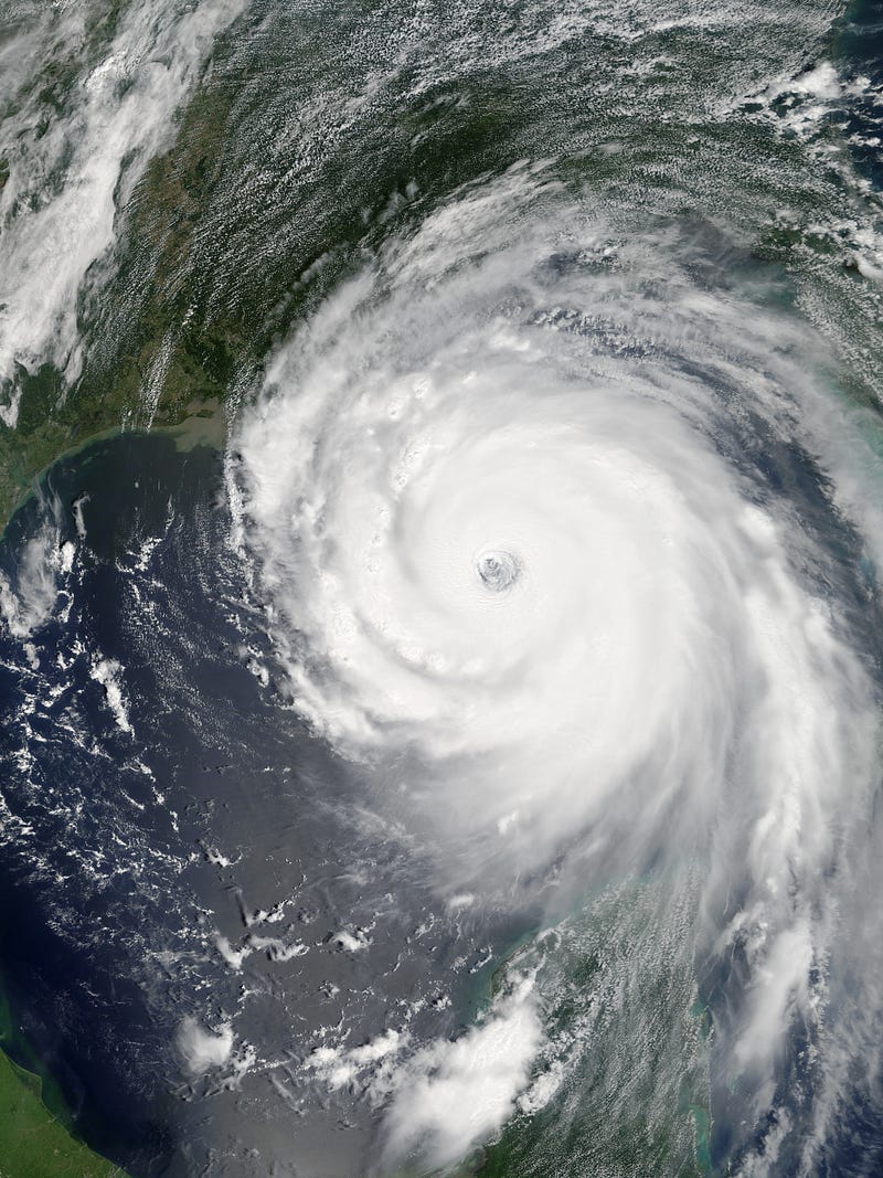 Satellite imagery of Hurricane Katrina