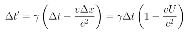 Lorentz transformation for causality.