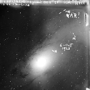 Hubble's Original Slide