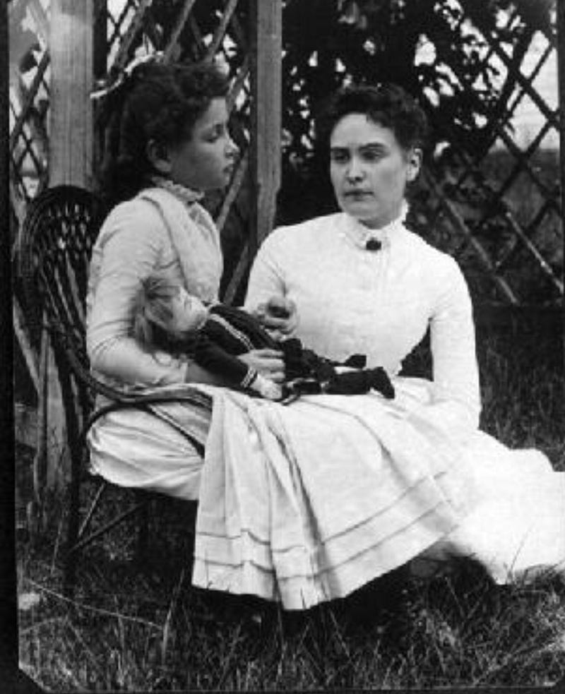 Helen Keller at Harvard graduation