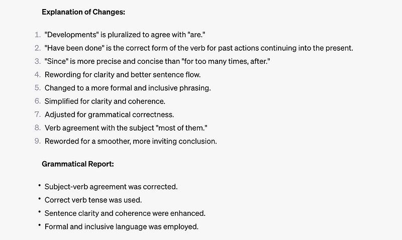 Continued Output from Vocabulary Corrector GPT