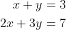 Solving a system of equations