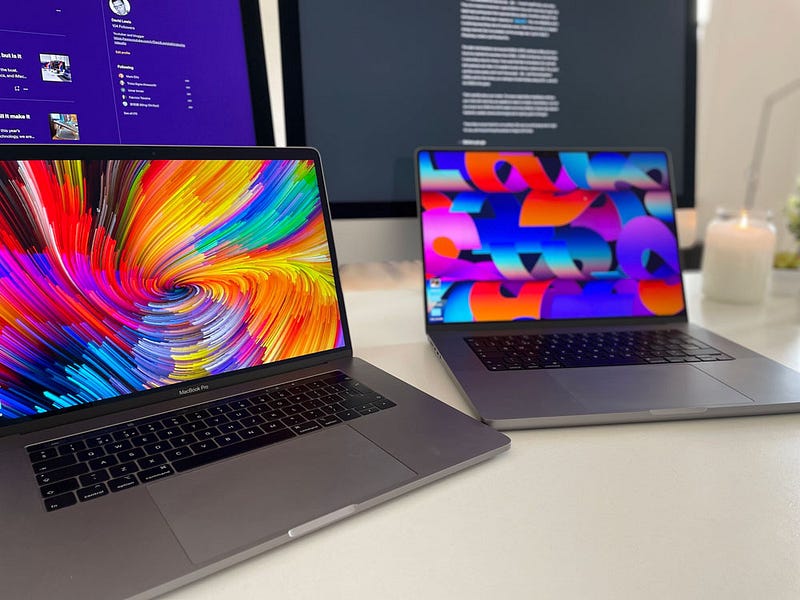 Apple Silicon MacBook Pro design comparison