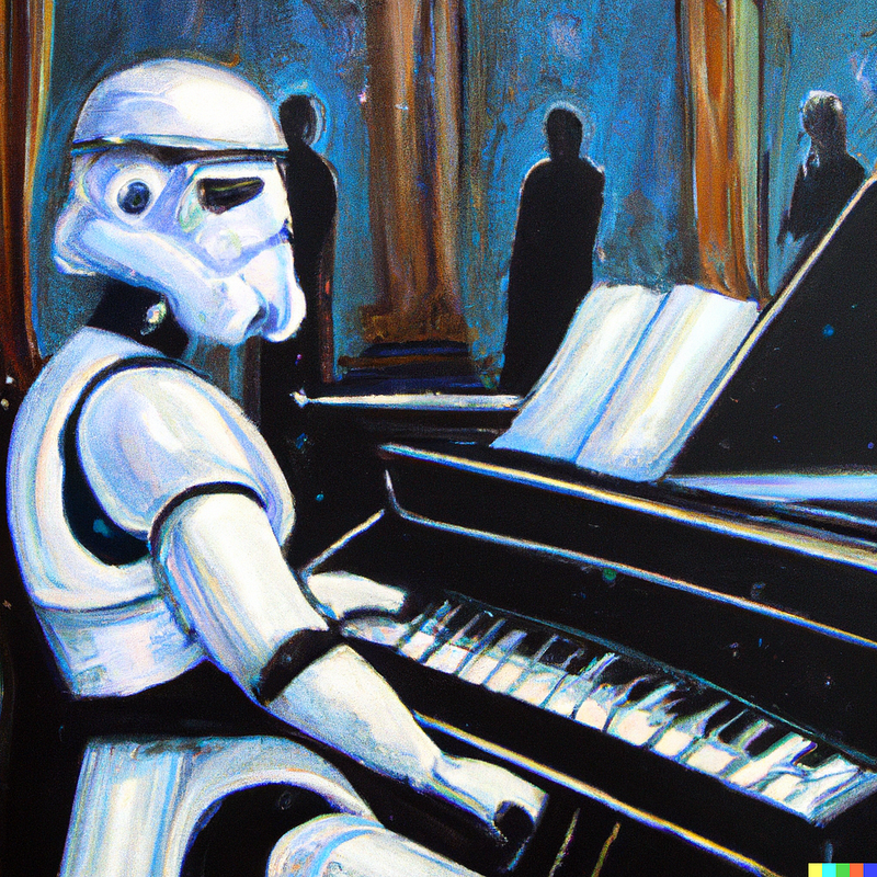 AI-generated stormtrooper artwork