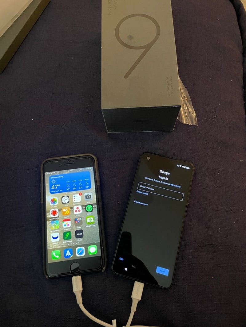 Setting up my new Asus Zenfone 9