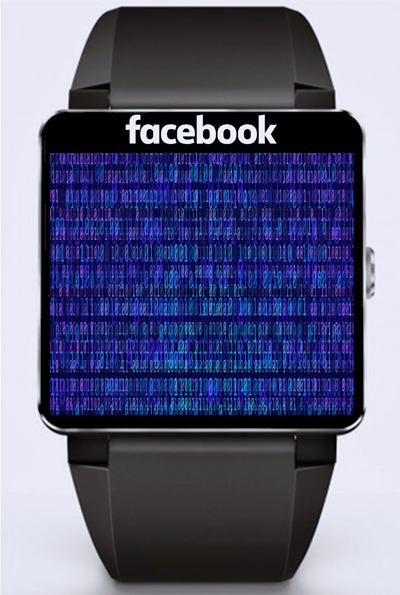 Conceptual image of Facebook's smartwatch