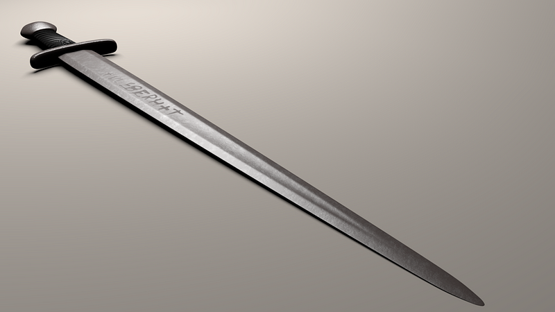 Digital reproduction of an Ulfberht sword