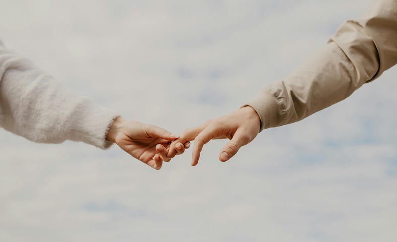 Couple enjoying time apart