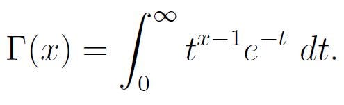 Definition of the Gamma Function