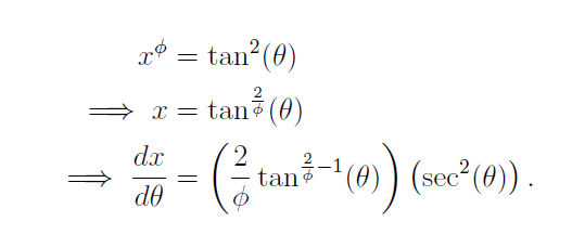 Substitution for Integral