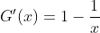 Graph of G(x)