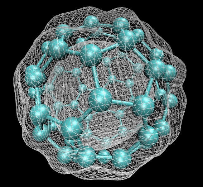 Visualization of electron distribution in DFT