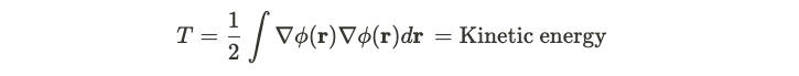 Conceptual diagram of kinetic energy in DFT