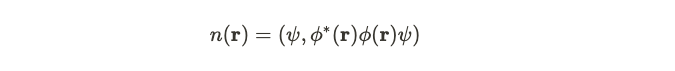 Representation of electronic density