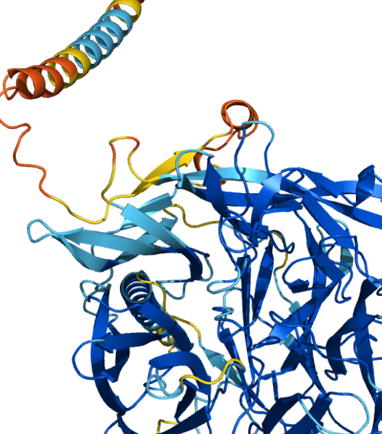 AlphaFold's prediction of protein Q8I3H7