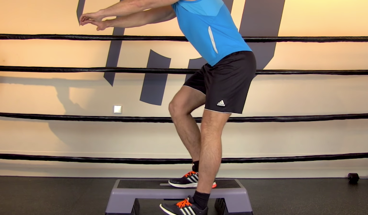 Lateral step-down exercise for strength