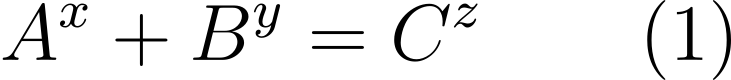 Mathematical representation of the Beal Conjecture