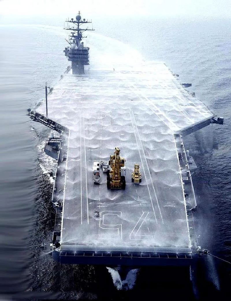 CBRN defense system on aircraft carrier