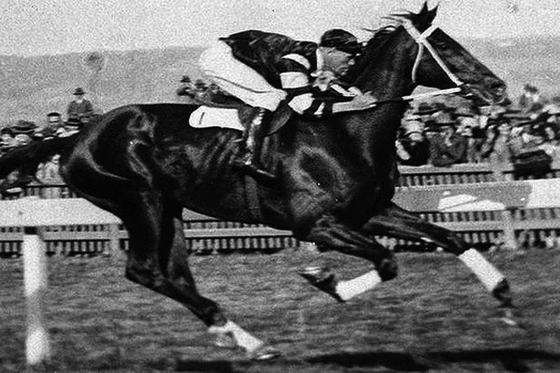 Frank Hayes' historical horse race win