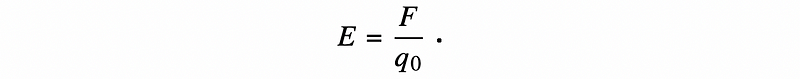 Electric field equation