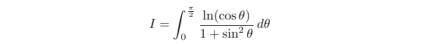 Integral example showcasing complexity