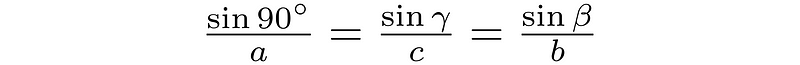 Law of Sines derivation steps