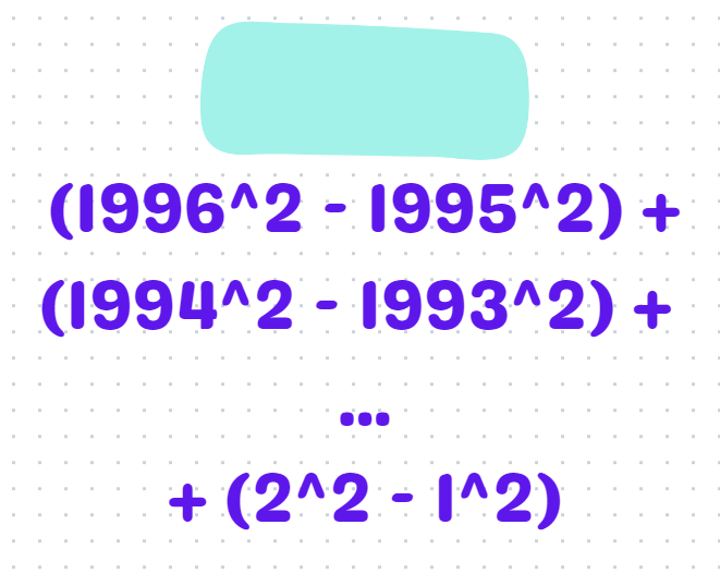 Visual representation of pairing squared terms