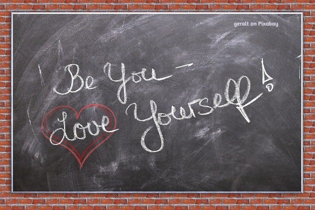 Inspiring message about self-love